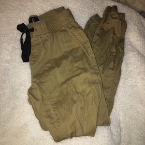 Light tan joggers